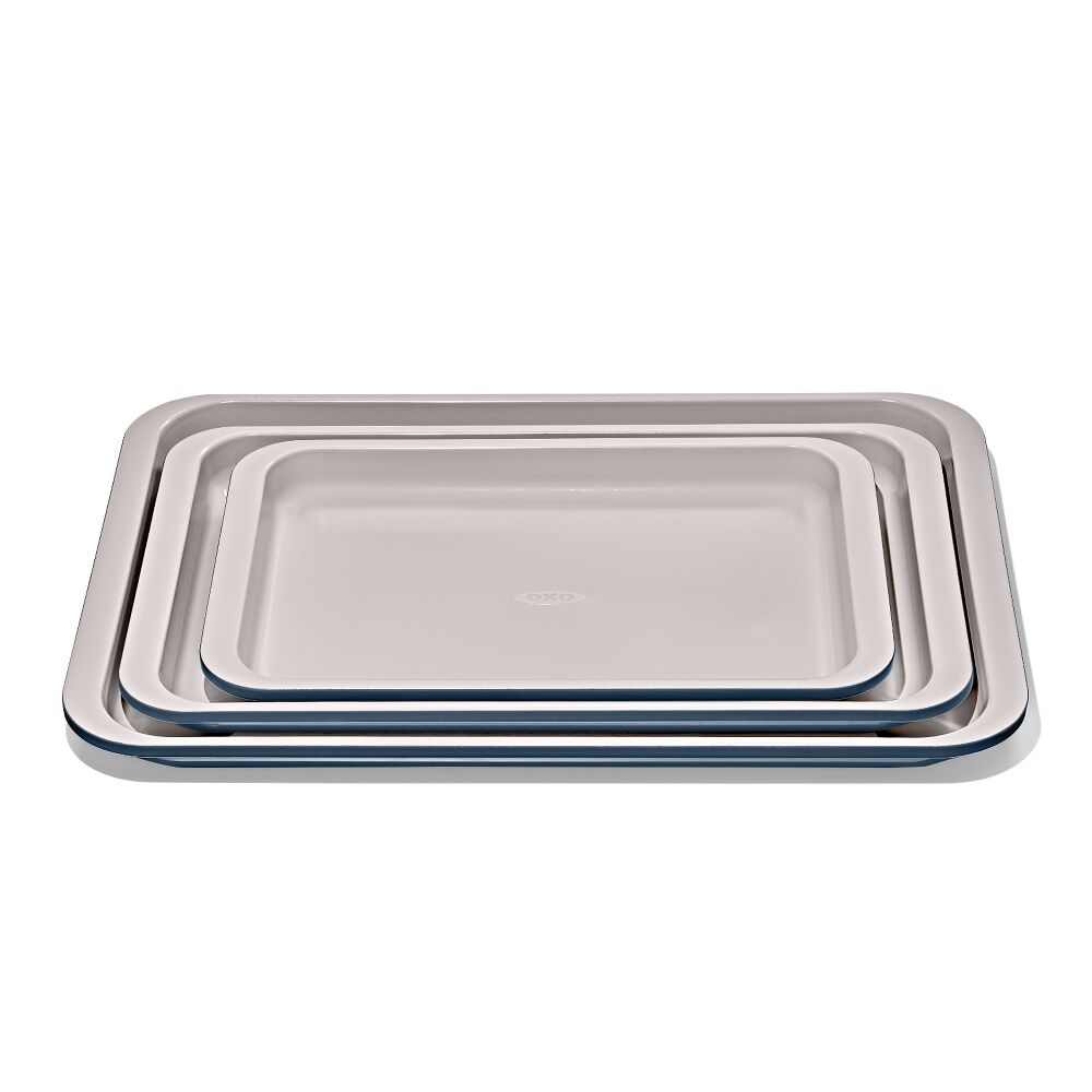 Non-Stick Pro Ceramic Coated Metal Bakeware 3 Pc Set