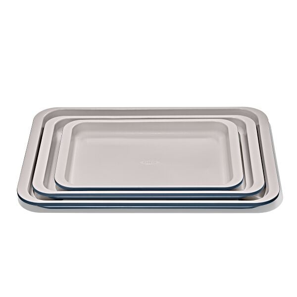 Non-Stick Pro Ceramic Coated Metal Bakeware 3 Pc Set