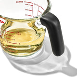 2 Cup Glass Measuring Cup with Lid I8