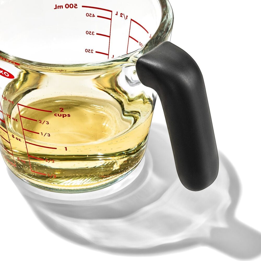 2 Cup Glass Measuring Cup with Lid I8