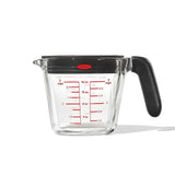 2 Cup Glass Measuring Cup with Lid I8