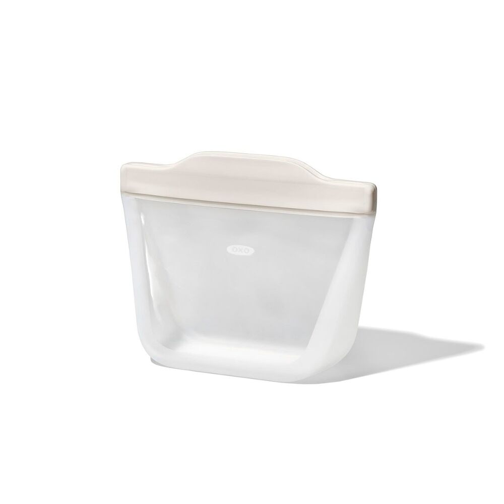 Silicone Reusable Bag - Stand-Up Snack (12 oz) – Oat