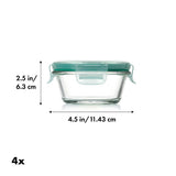 Smart Seal 8-Piece1 Cup Glass Round Container Set V2