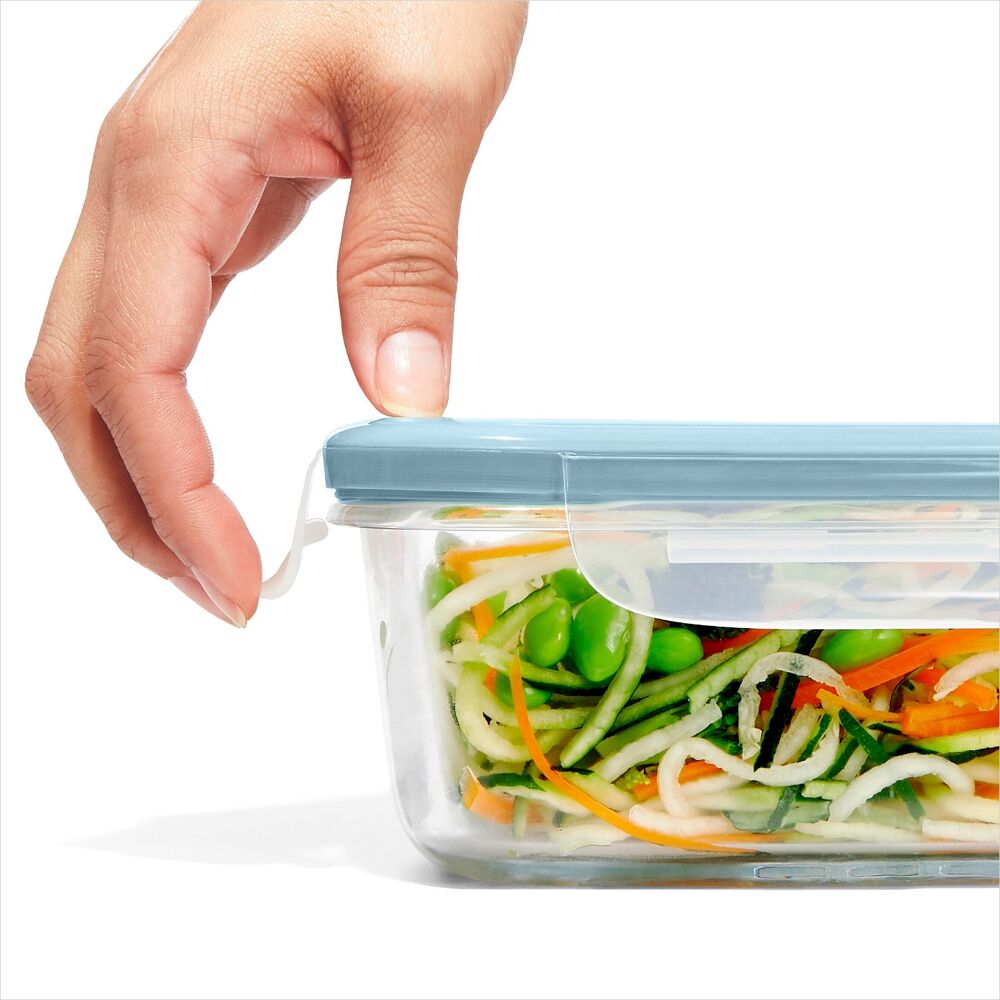 16-Piece Smart Seal Glass Everyday Container Set - Arctic Blue