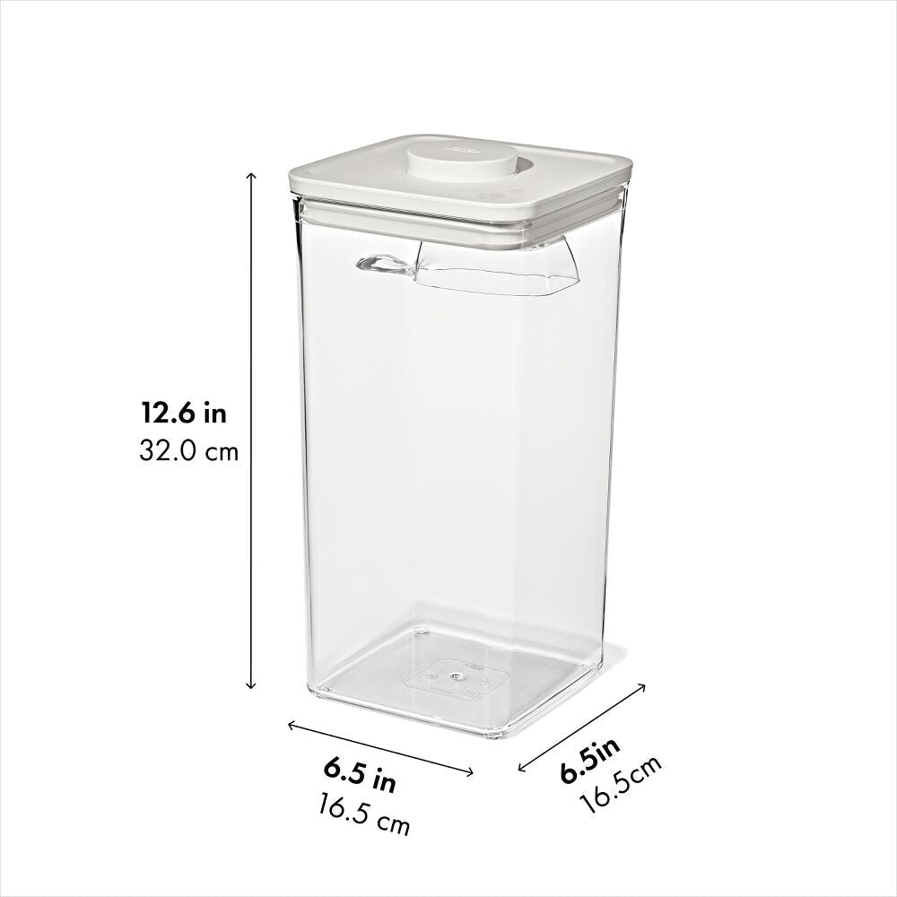 POP Container with Scoop — Big Square Tall — 6 Qt/5.7 L T3