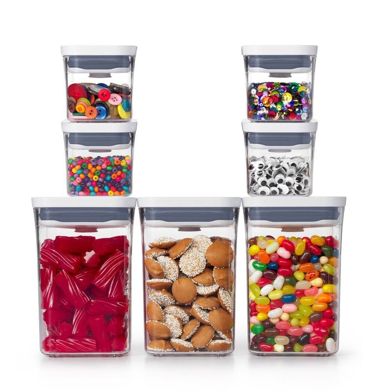 POP 4-Piece Mini Container Set & 3-Piece POP Container Value Set Bundle F6
