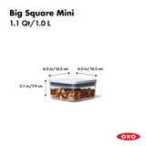 POP Container - Big Square Mini (1.1 Qt.) X8
