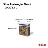 POP Container - Slim Rectangle Short (1.2 Qt.) R2