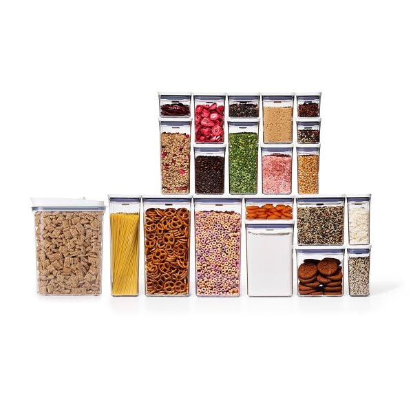 POP Large Cereal Dispenser (4.5 Qt.) & 20-Piece POP Container Set Bundle B5