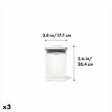 POP Round Canister 3-Piece Mini Bath Set (0.6 Qt) N6
