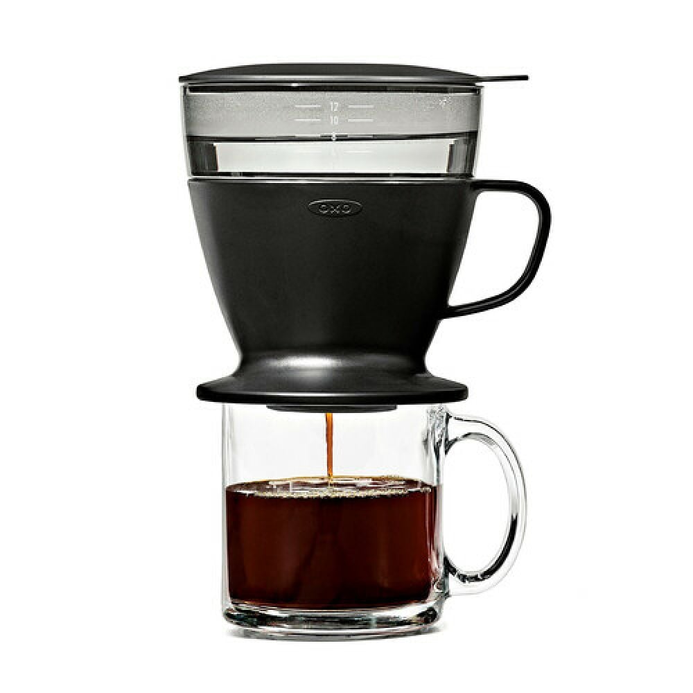Pour Over Coffee Maker with Water Tank - Matte Black D3