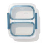 Prep & Go 2-Cup Divided Container X3