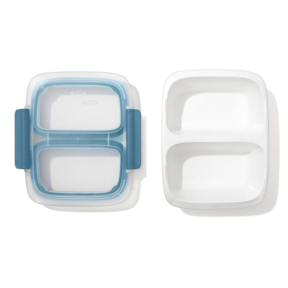 Prep & Go 2-Cup Divided Container X3
