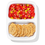 Prep & Go 2-Cup Divided Container X3