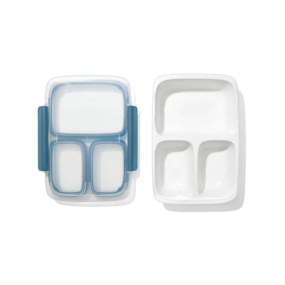 Prep & Go 4.1-Cup Divided Container - Ocean Blue A8