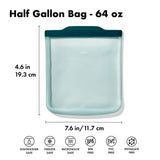 Silicone Reusable Bag - Half Gallon Bag (64 oz) - Lagoon T7