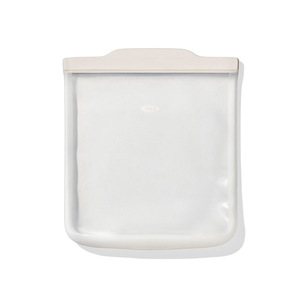 Silicone Reusable Bag - Half Gallon Bag (64 oz) - Oat W1