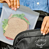 Silicone Reusable Bag  Sandwich (28 oz) - Fog P1