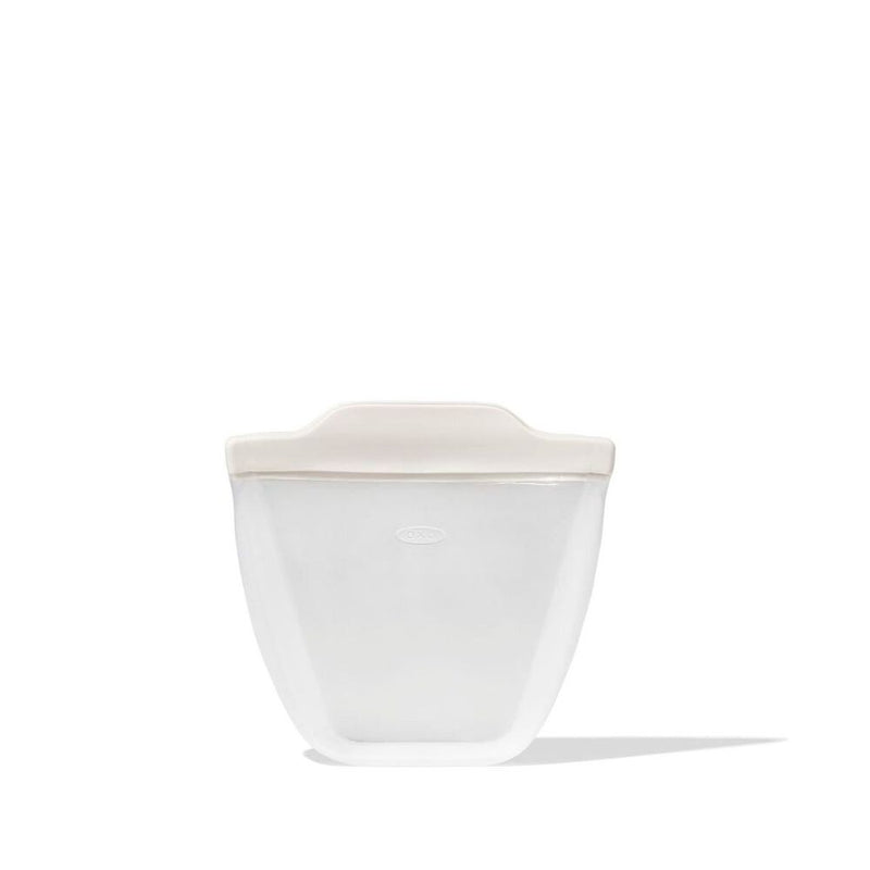 Silicone Reusable Bag - Stand-Up Cup (8 oz) - Oat N5