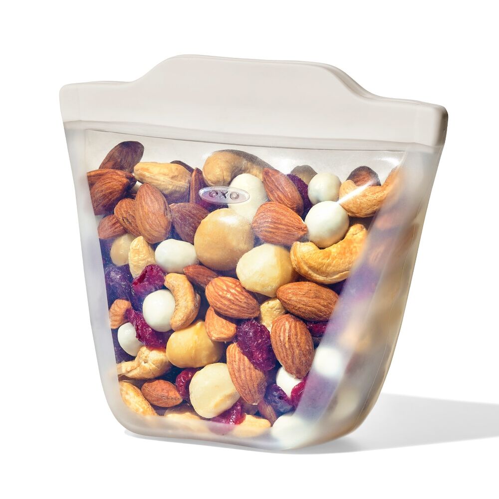 Silicone Reusable Bag - Stand-Up Cup (8 oz) - Oat N5