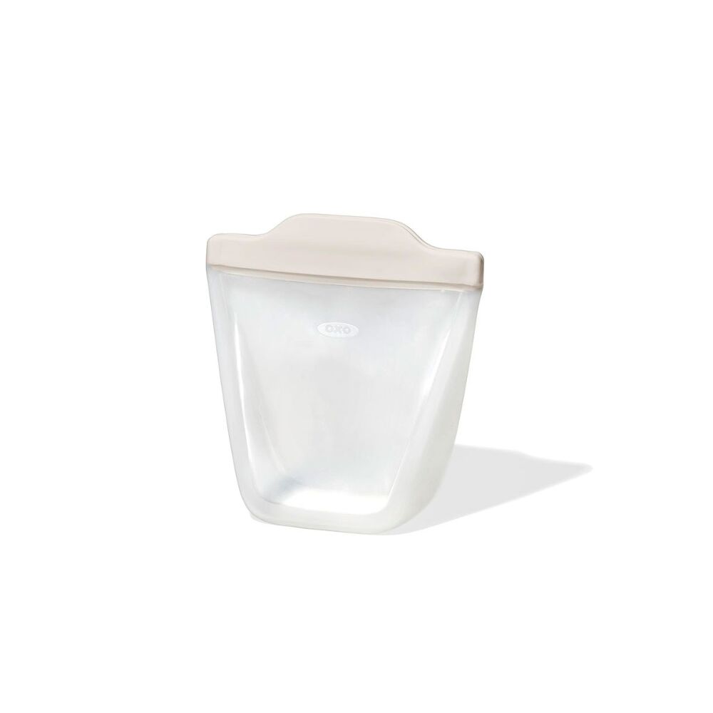 Silicone Reusable Bag - Stand-Up Cup (8 oz) - Oat Z7