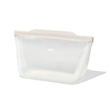 Silicone Reusable Bag - Stand-Up Half Gallon (64 oz) - Oat H0