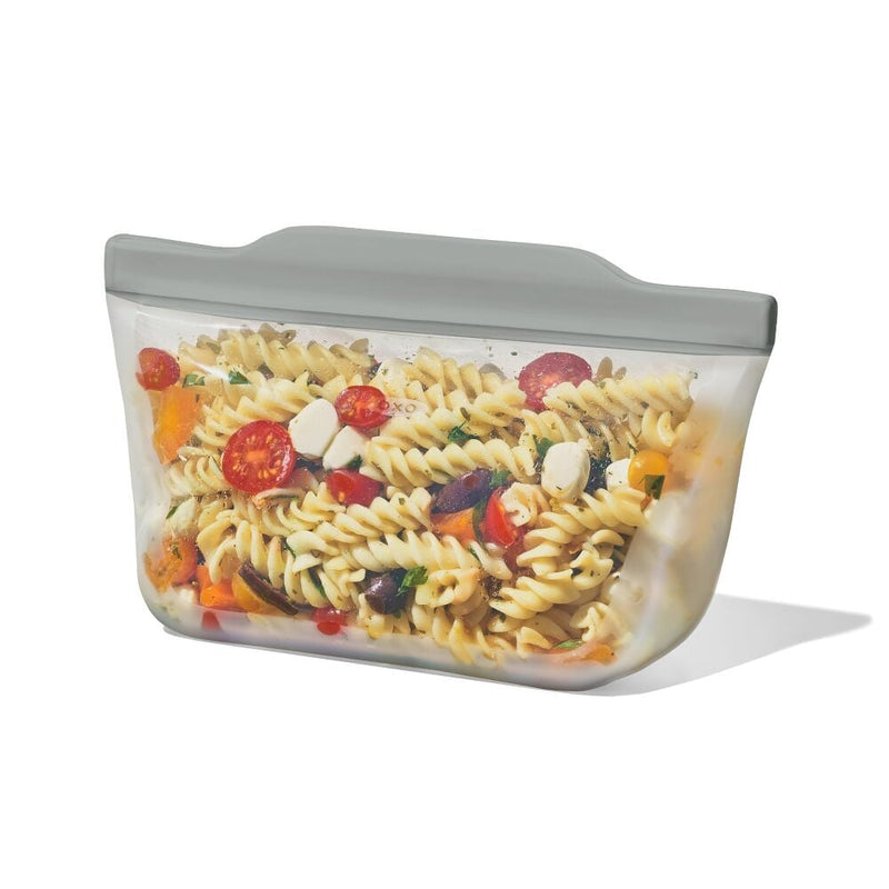 Silicone Reusable Bag  Stand-Up Quart (32 oz) - Fog M5
