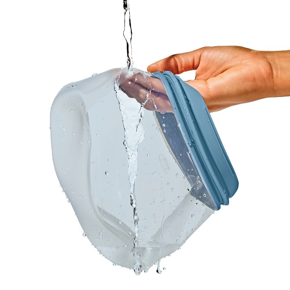 Silicone Reusable Bag  Stand-Up Quart (32 oz) - Ocean Blue K5