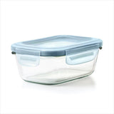 Smart Seal 1.6-Cup Glass Rectangle Container - Arctic Blue C5