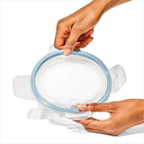 Smart Seal 1-Cup Glass Round Container - Arctic Blue C3