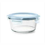 Smart Seal 4-Cup Glass Round Container - Arctic Blue R9