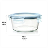 Smart Seal 7-Cup Glass Round Container - Arctic Blue K5