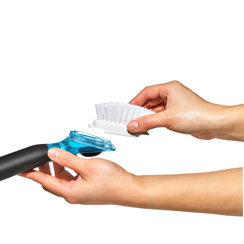Soap Dispensing Dish Brush Storage Set E1
