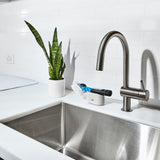 Soap Dispensing Dish Brush Storage Set E1