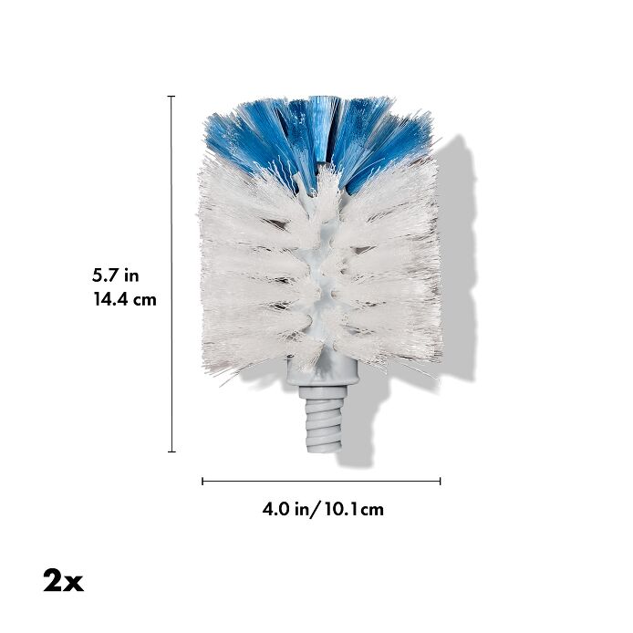 Stainless Steel Bottle Brush Refill - 2 Pack F5