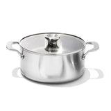 Stainless Steel Mira Series 5.2qt Casserole And Lid Z6