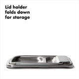 Stainless Steel Spoon Rest with Lid Holder H8