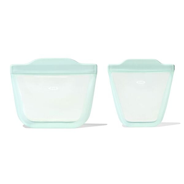 Tot Silicone Reusable Bag - 2-Piece Stand-Up Cup Set K7