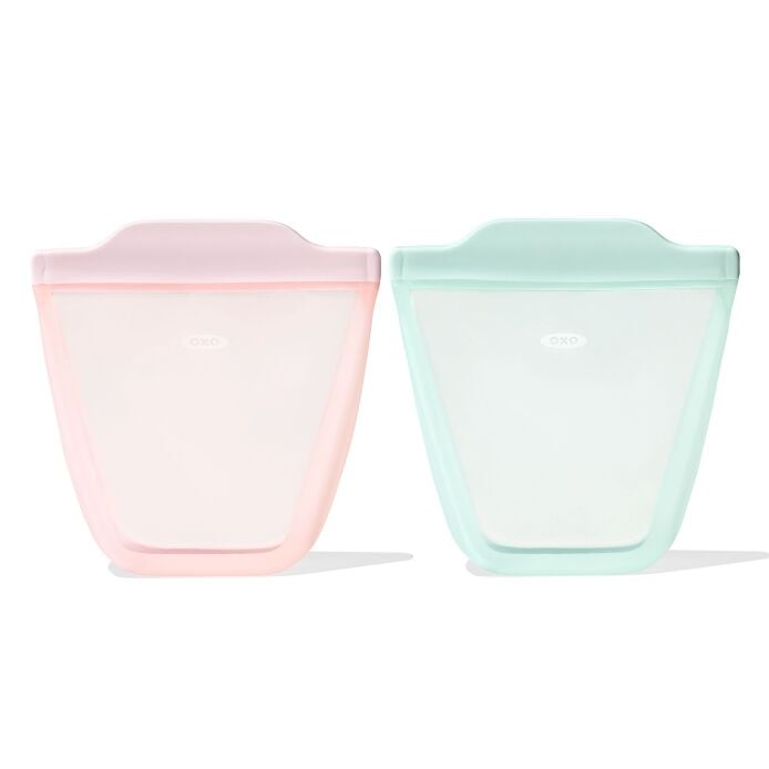Tot Silicone Reusable Bag - 2-Piece Stand-Up Cup Set K7