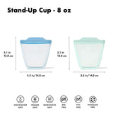 Tot Silicone Reusable Bag - 2-Piece Stand-Up Cup Set K7