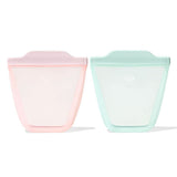 Tot Silicone Reusable Bag - 2-Piece Stand-Up Cup Set K7