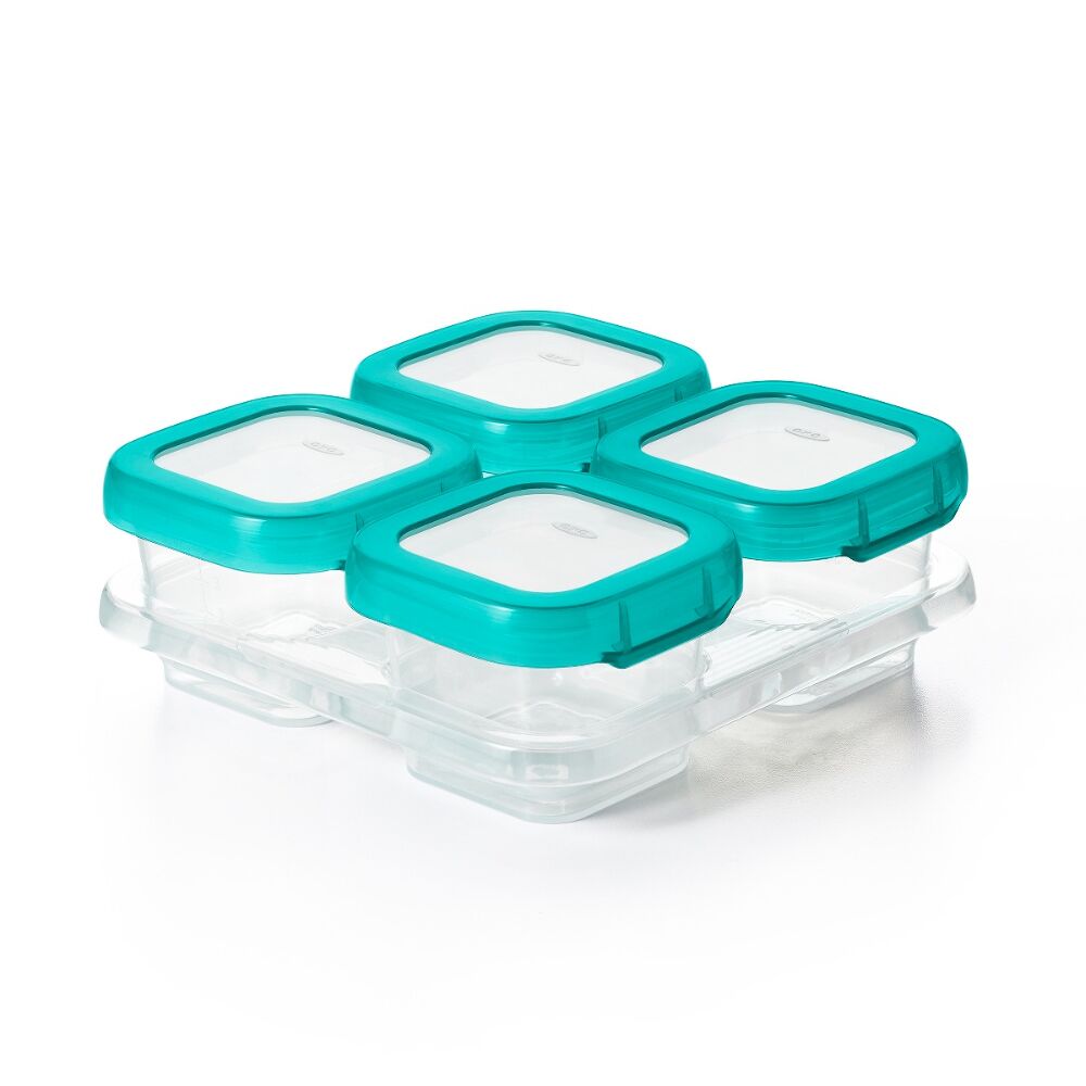 4 oz Baby Blocks™ Plastic Freezer Storage Containers