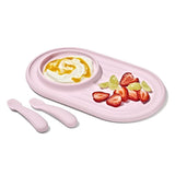 Textured Suction Plate & Spoons Set – 3-Piece H3