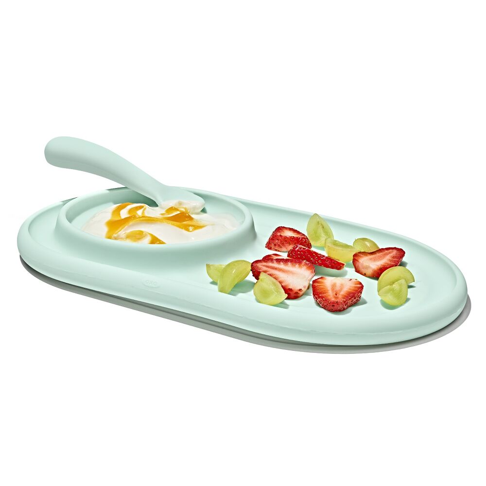 Textured Suction Plate & Spoons Set – 3-Piece H3