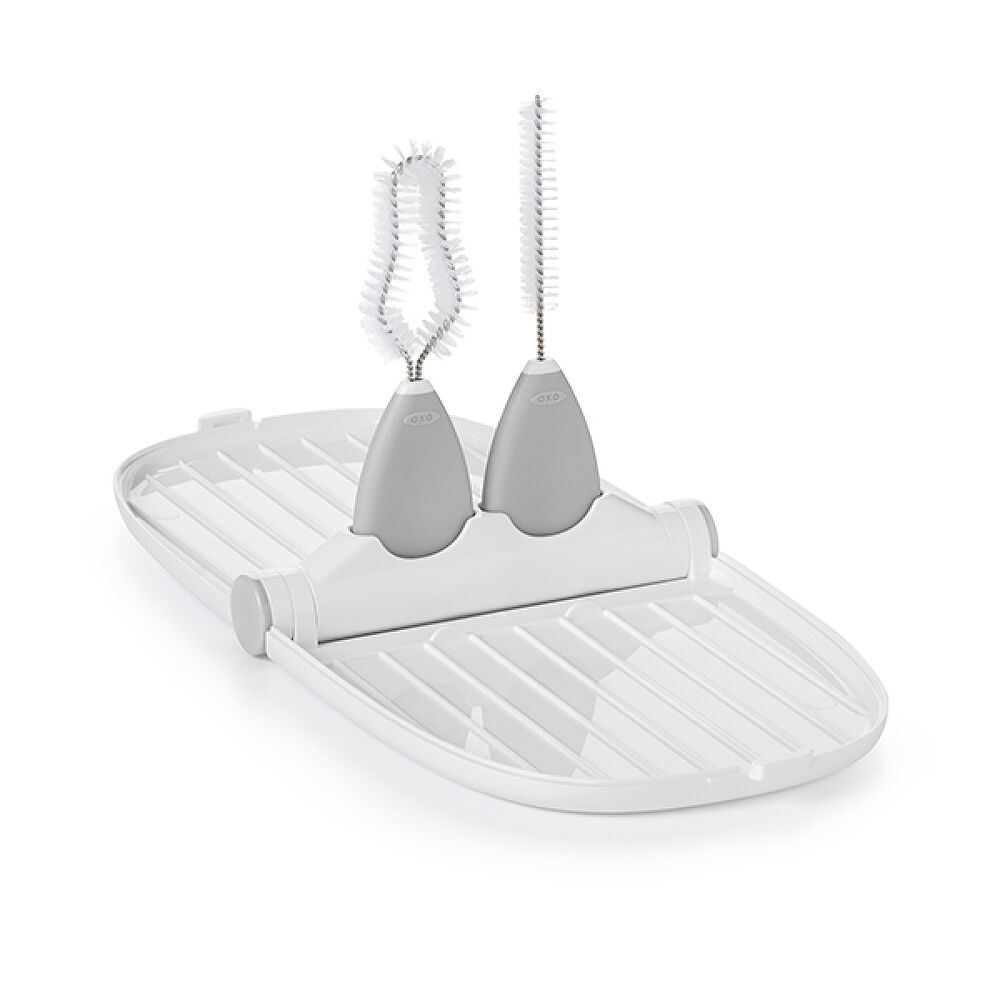 Breast Pump Parts Drying Rack with Detail Brushes A7