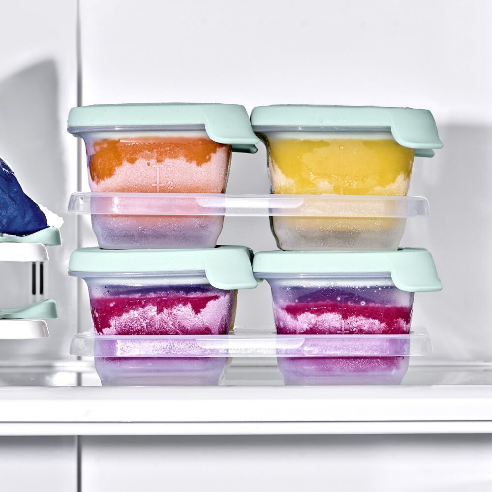 Silicone Baby Blocks Food Storage Containers (4 oz) - Opal T6