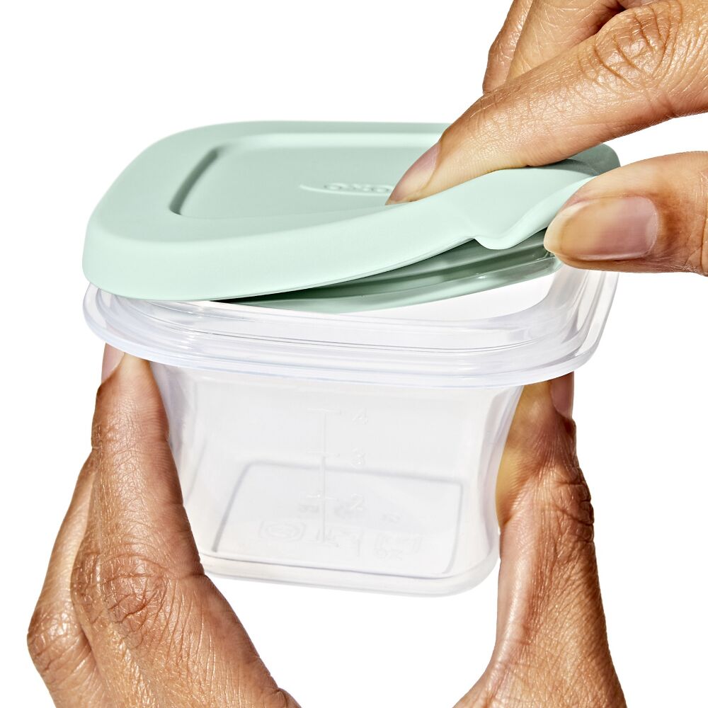 Silicone Baby Blocks Food Storage Containers (4 oz) - Opal T6