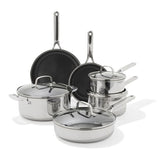 Trident Hybrid Non-Stick Stainless Steel 10-Piece Set T5