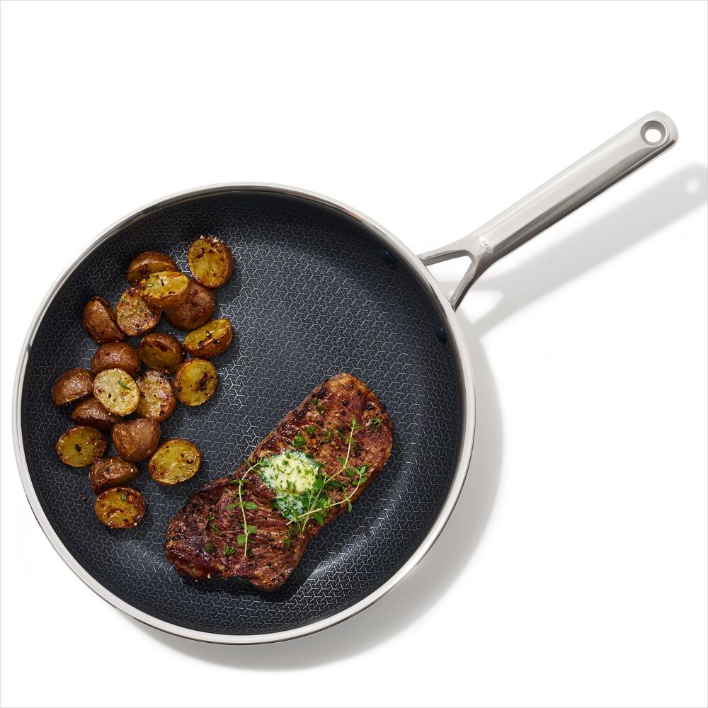 Trident Hybrid Non-Stick Stainless Steel 12 in Fry Pan V0
