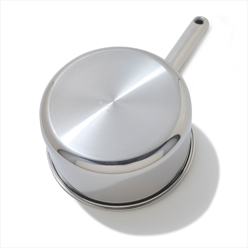 Trident Hybrid Non-Stick Stainless Steel 2.5 Qt Saucepan with Lid J3
